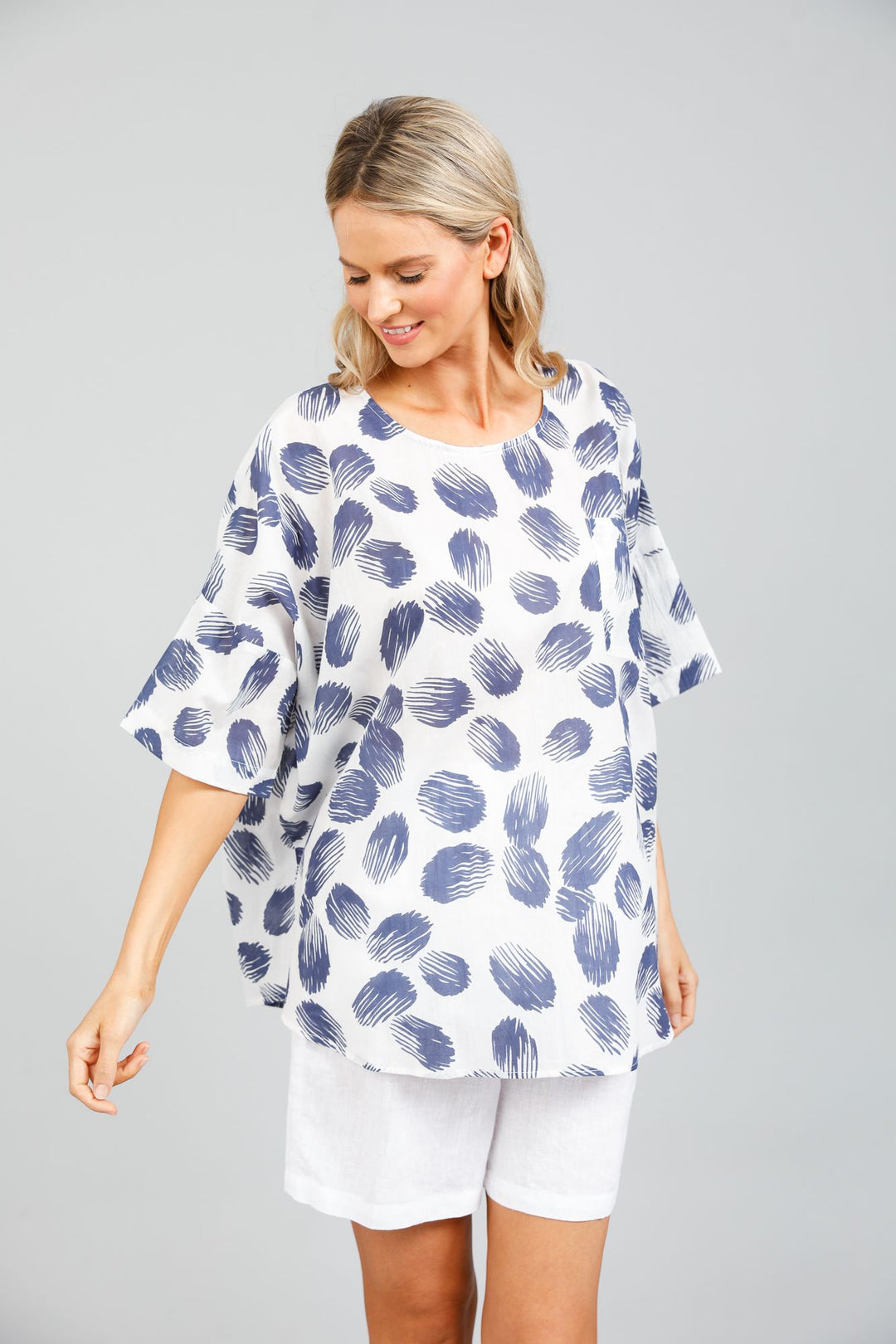 Holiday Gordo Top - Pomelo Print