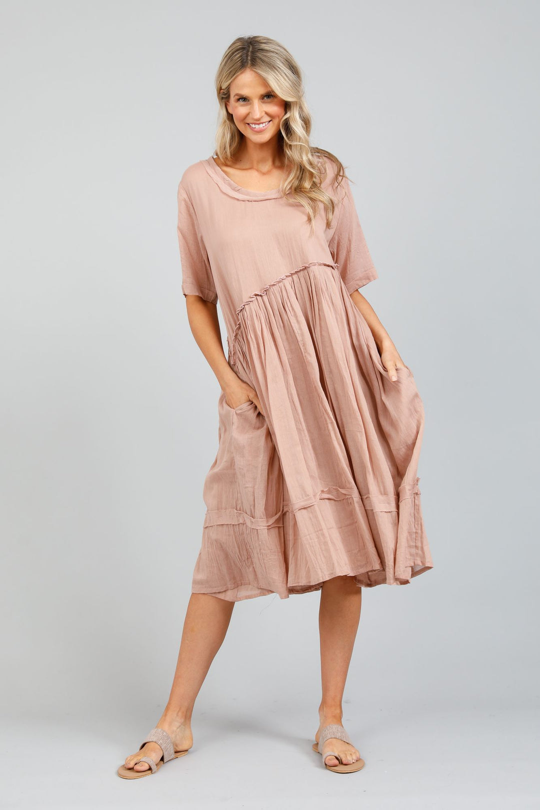 Holiday Aruba Dress - Bisque Voile