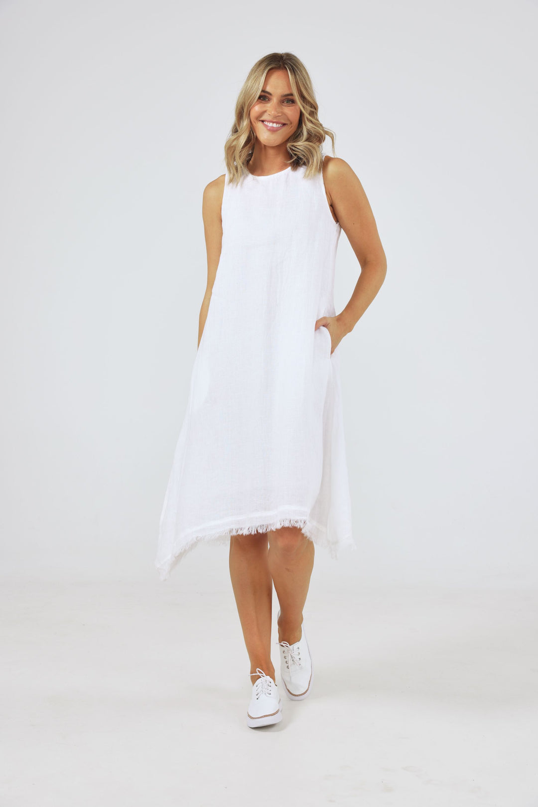 Holiday Miranda Dress - White