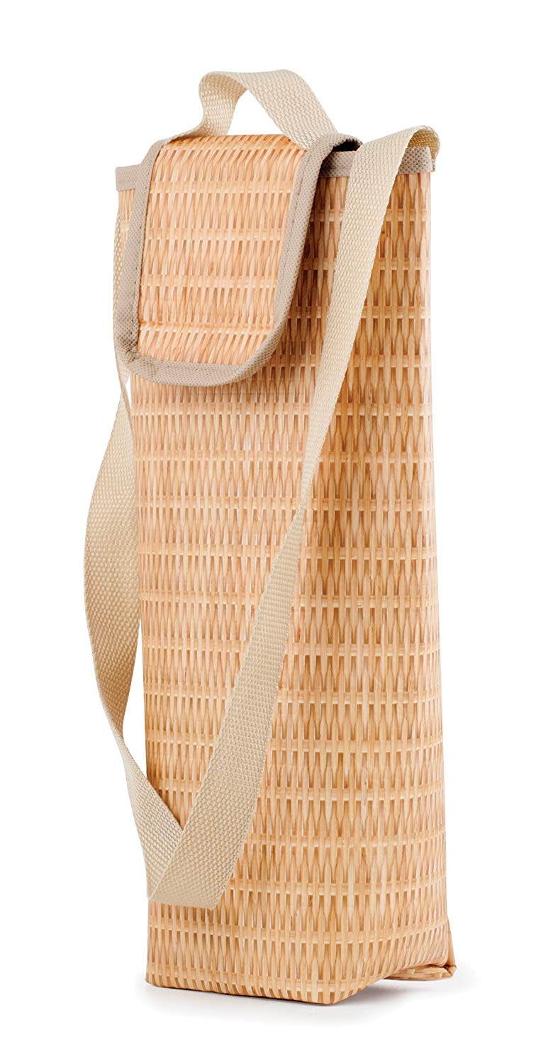 Kikkerland Faux Wicker Wine Cooler