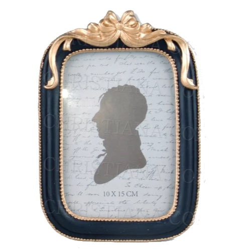 Elizabeth Black & Gold Photo Frame