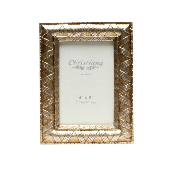 Gold Zig Zag Photo Frame