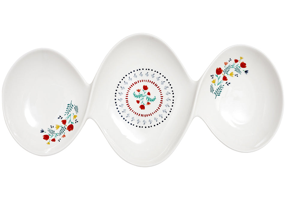 Ladelle Villa Floral 3 Part Twist Bowl