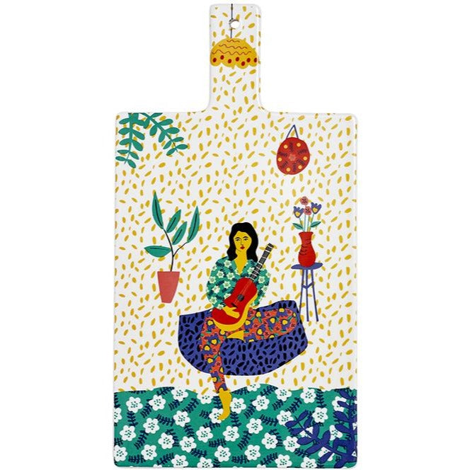 Villa Floral Lady Serving Board
