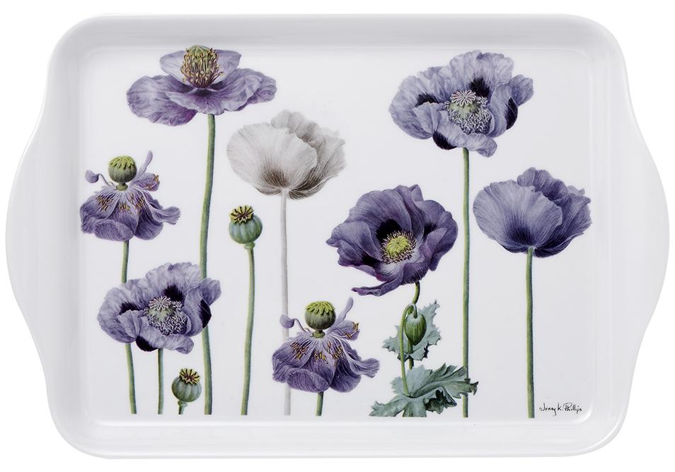 Purple Poppies Scatter Tray