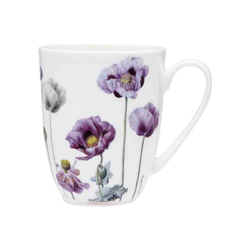 Ashdene Purple Poppies Coupe Mug