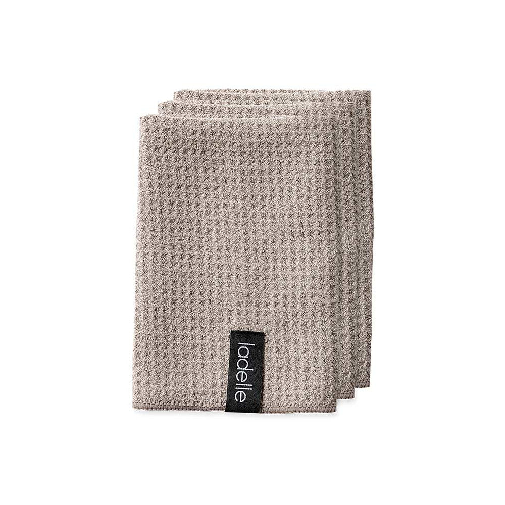 Ladelle Microfibre Stone 3pk Dishcloth