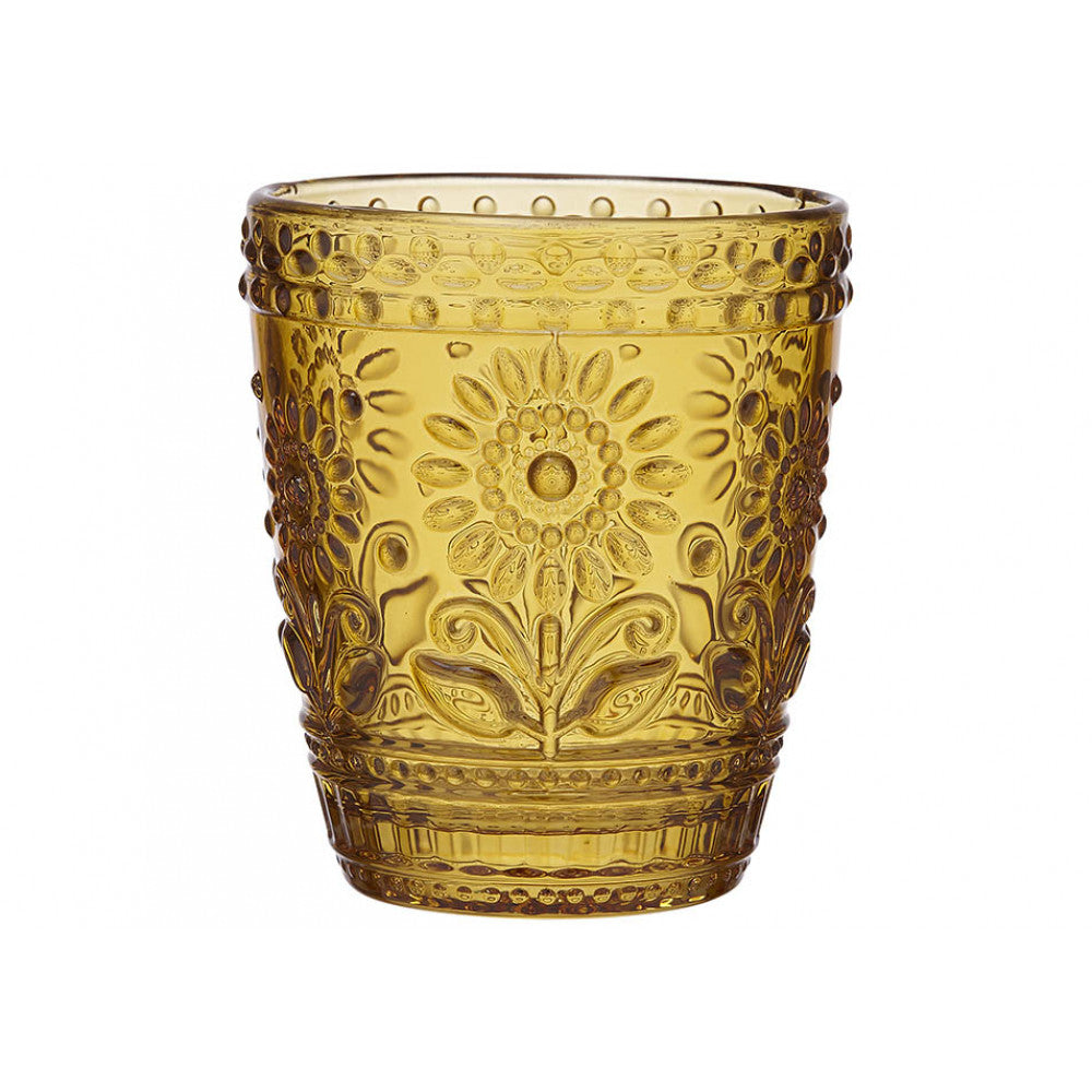 Sunflower Yellow Glass Tumbler
