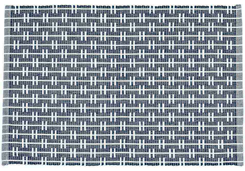 Eco Eden Ribbed Navy Placemat