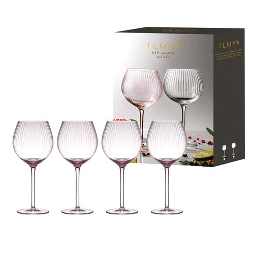 Esme Pink Gin Glass - 4 Pack