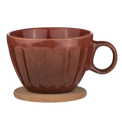Ladelle Elan Paprika Duo Mug & Coaster Set