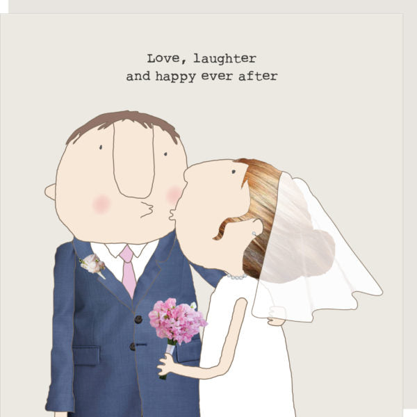 Love Laughter Wedding Card