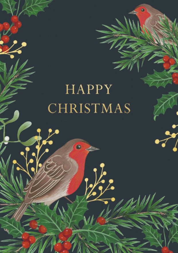 Happy Christmas Robin Christmas Card