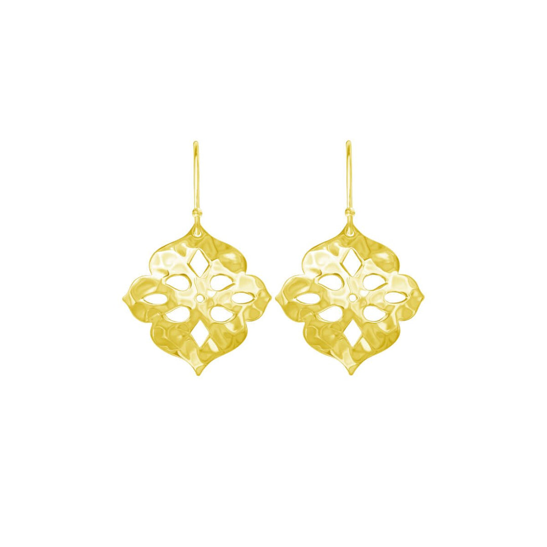 Thai Princess Earrings - Yellow Gold Plate