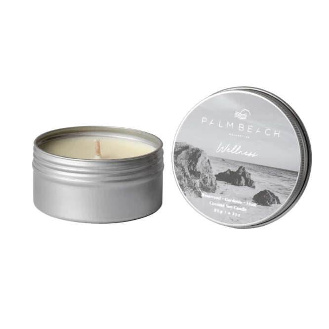 Palm Beach Wellness Travel Tin Candle - Rosewood Gardenia & Musk