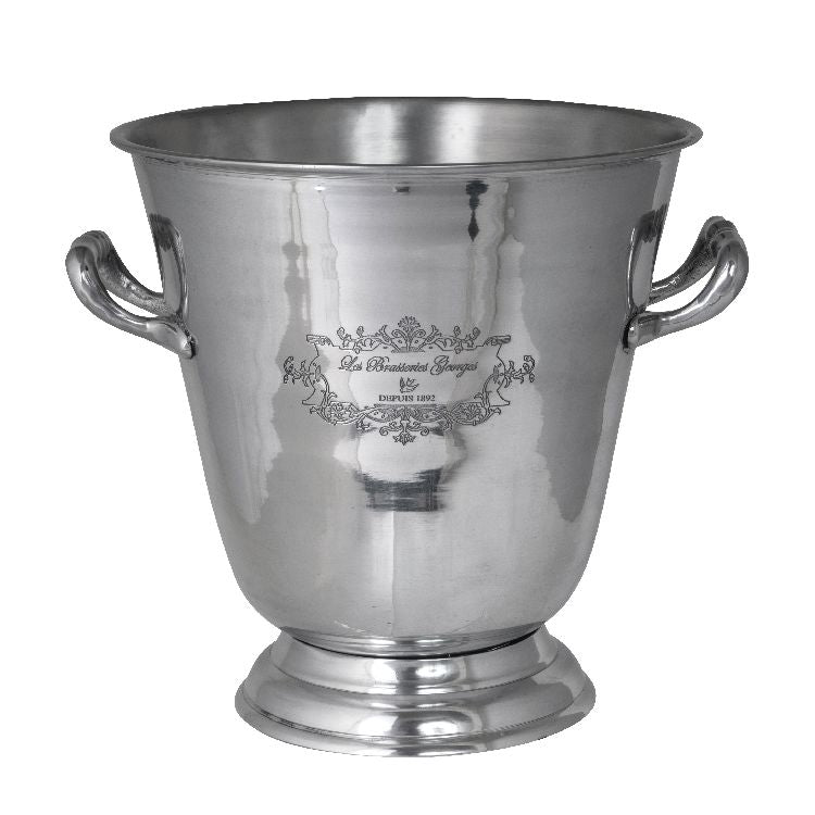 Aluminium Paris Etched Patterned Wine Cooler