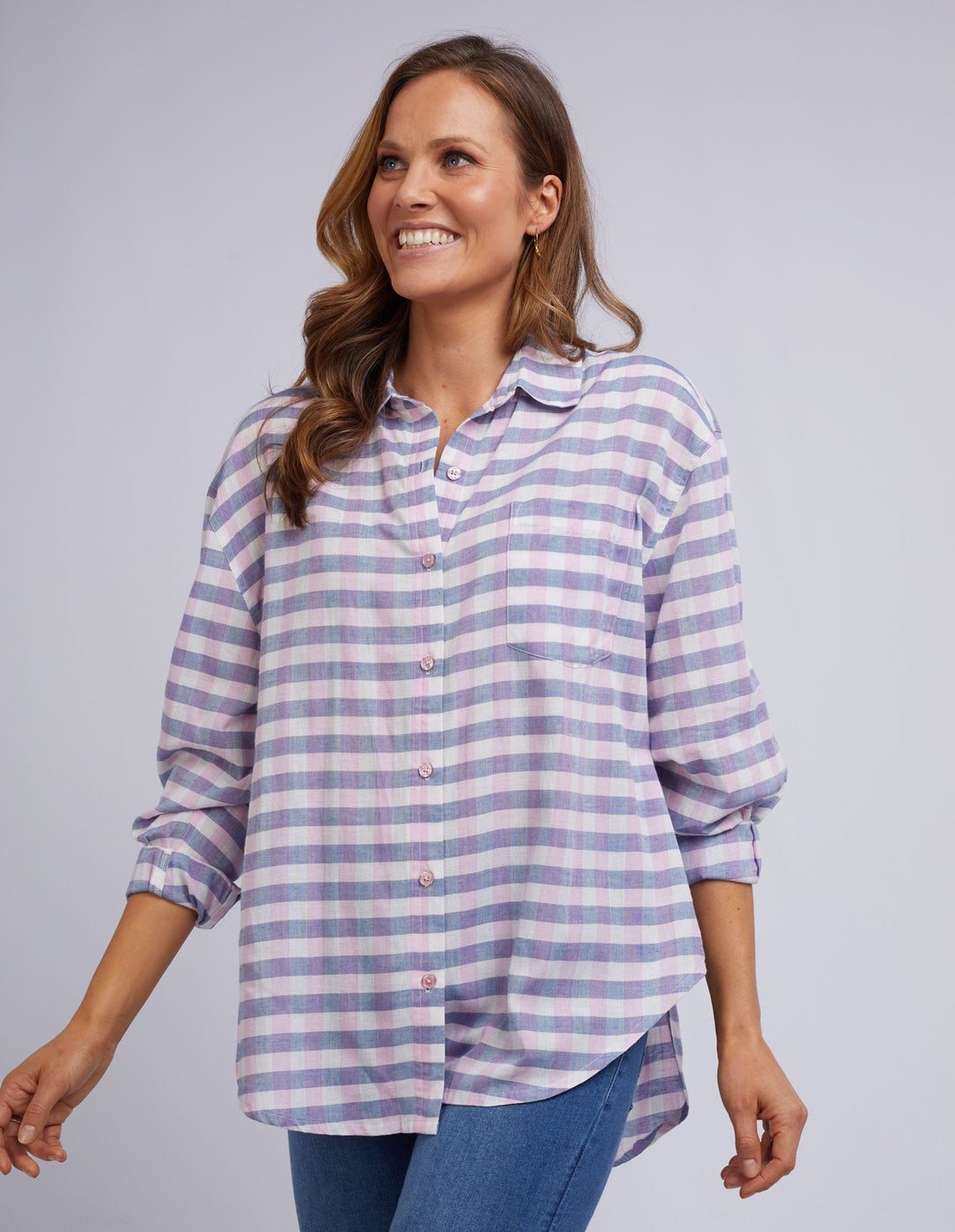 Elm Blue Gracie Gingham Shirt
