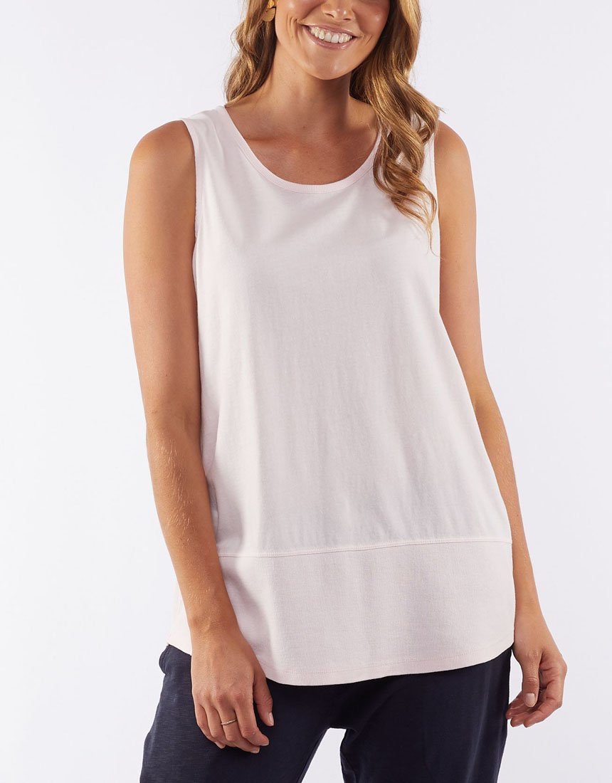Elm Fundamental Rib Tank - Peony Pink