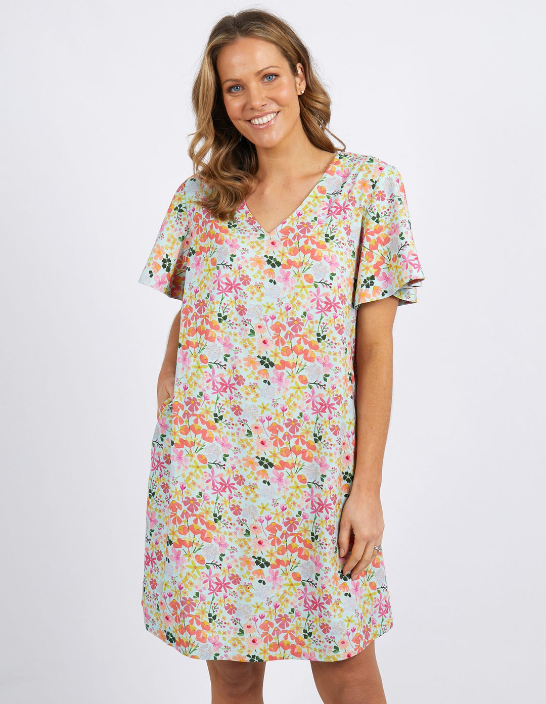 Elm x Laura Blythman Blue Floral Dress