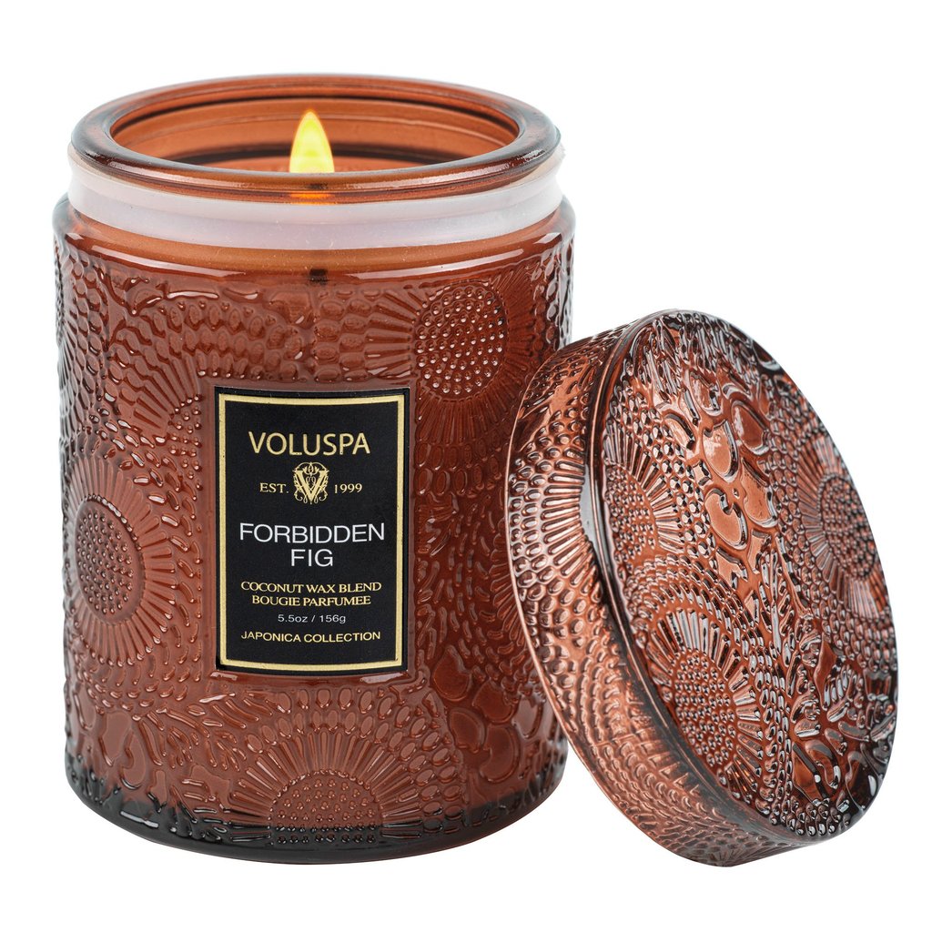 Voluspa Forbidden Fig 50hr Jar Candle