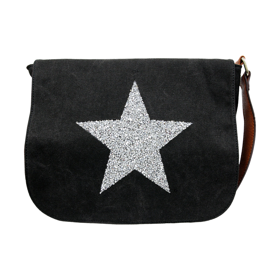 Star Power Cross Body Bag - Black