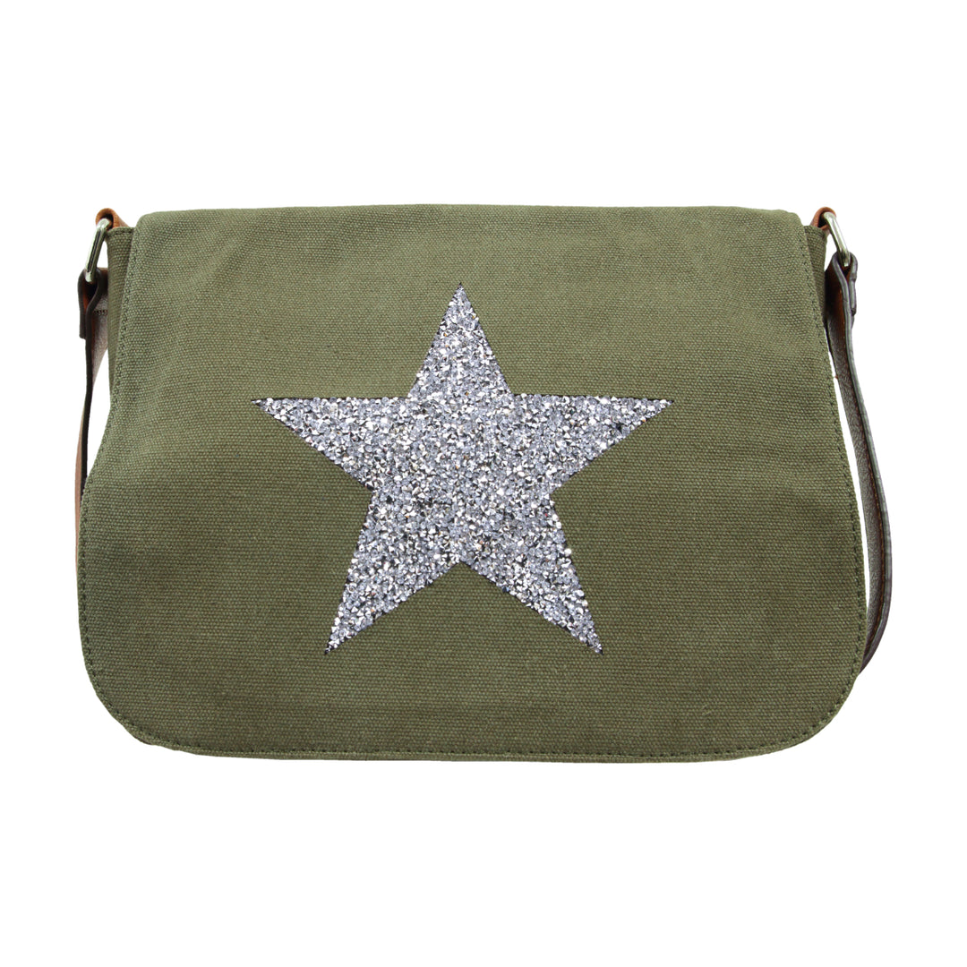 Star Power Cross Body Bag - Khaki