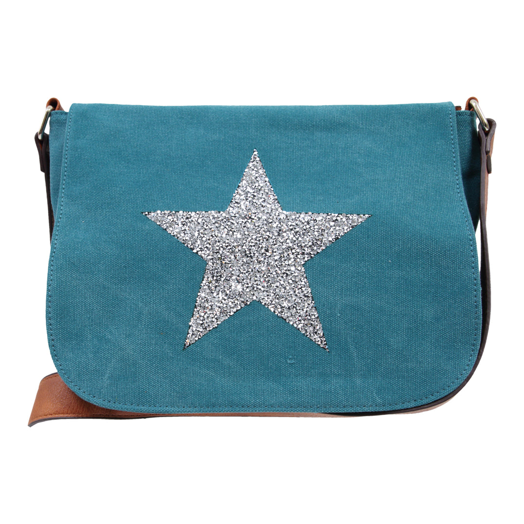 Star Power Cross Body Bag - Turquoise
