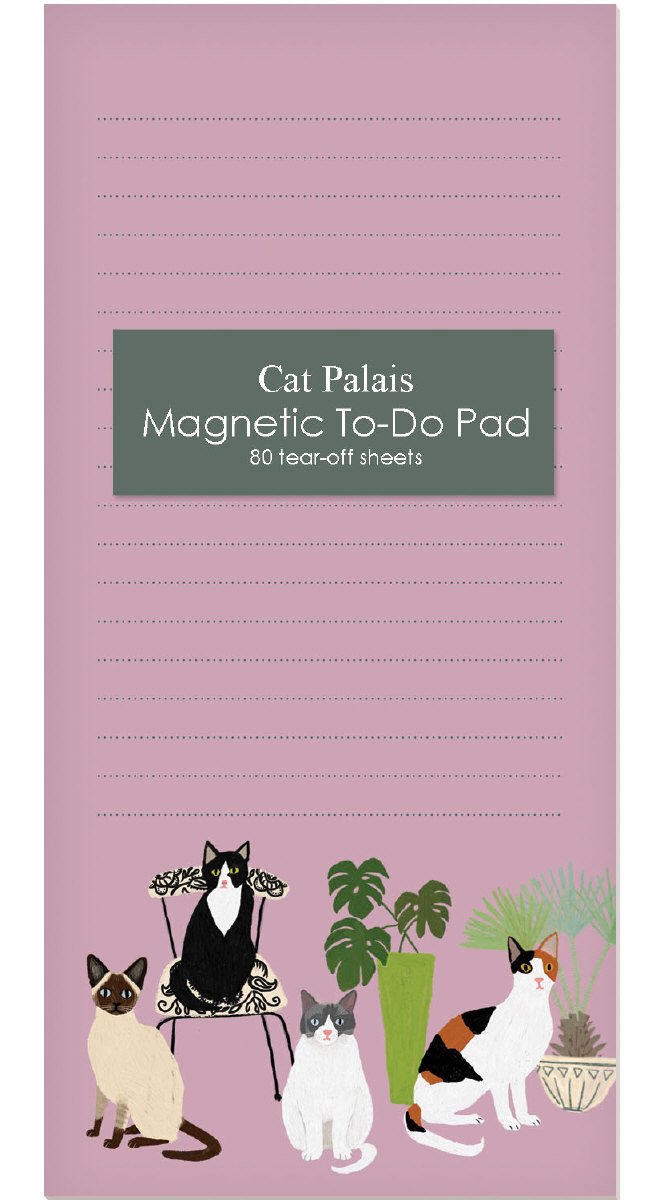Cat Palais Magnet Notepad by Roger la Borde