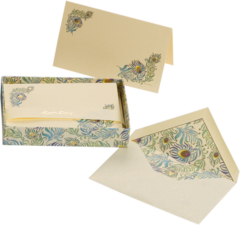 Kartos Peacock Boxed Cards 10pk
