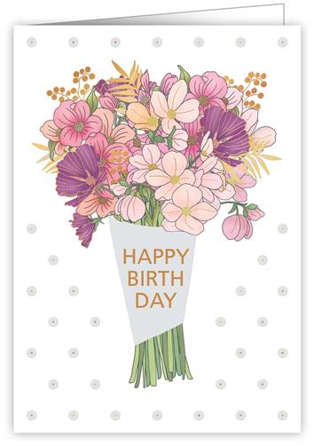 Quire Cards Happy Birthday Bunch Greeting Card
