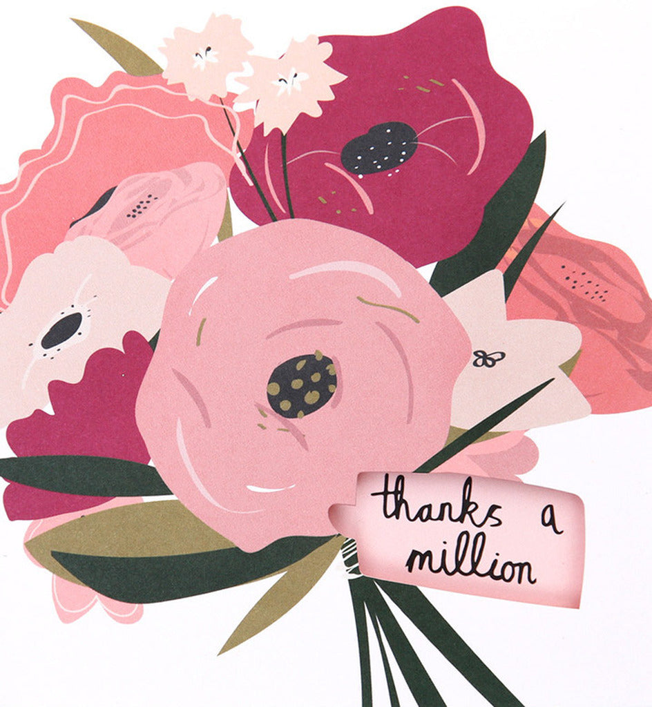 Caroline Gardner Thanks a Million Greeting Card