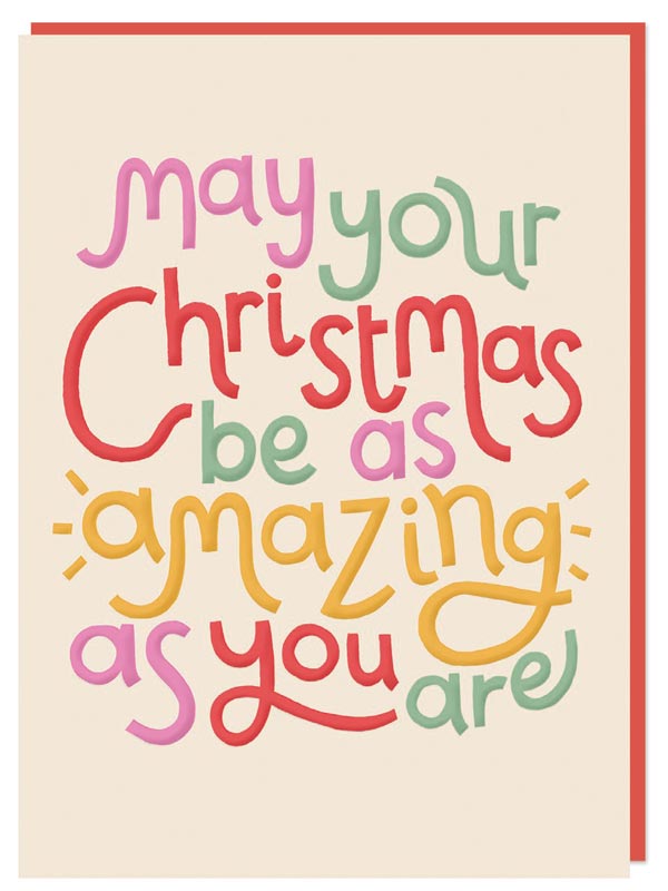 Raspberry Blossom Amazing Christmas Card
