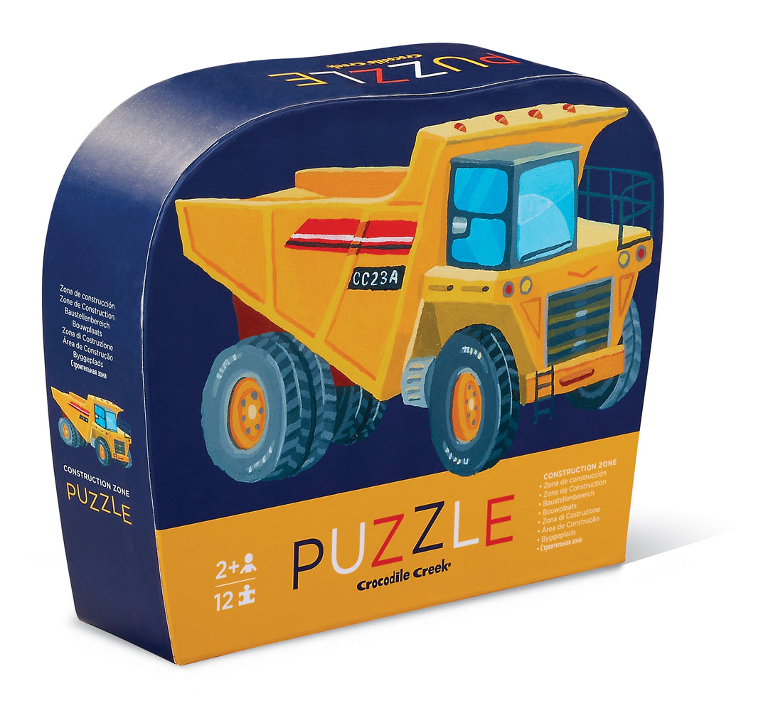 Crocodile Creek Mini Puzzle 12 pc - Construction