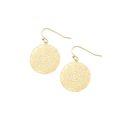 Gold Mini Web Earrings