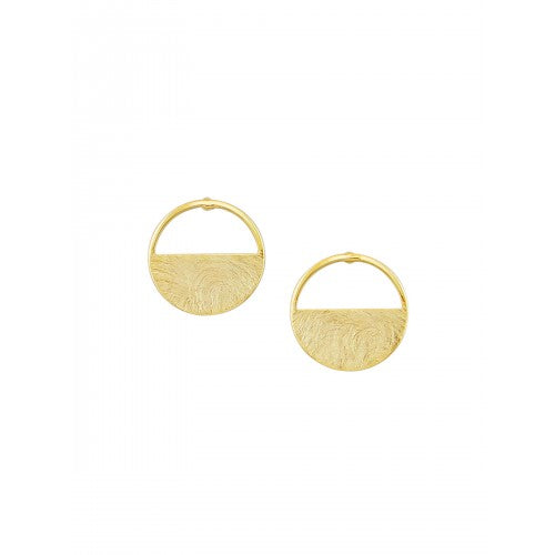 Gold Open & Closed Earrings by Tiger Tree