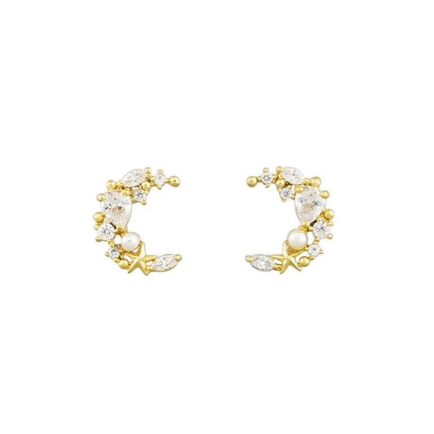 Tiger Tree Crystal Crest Studs