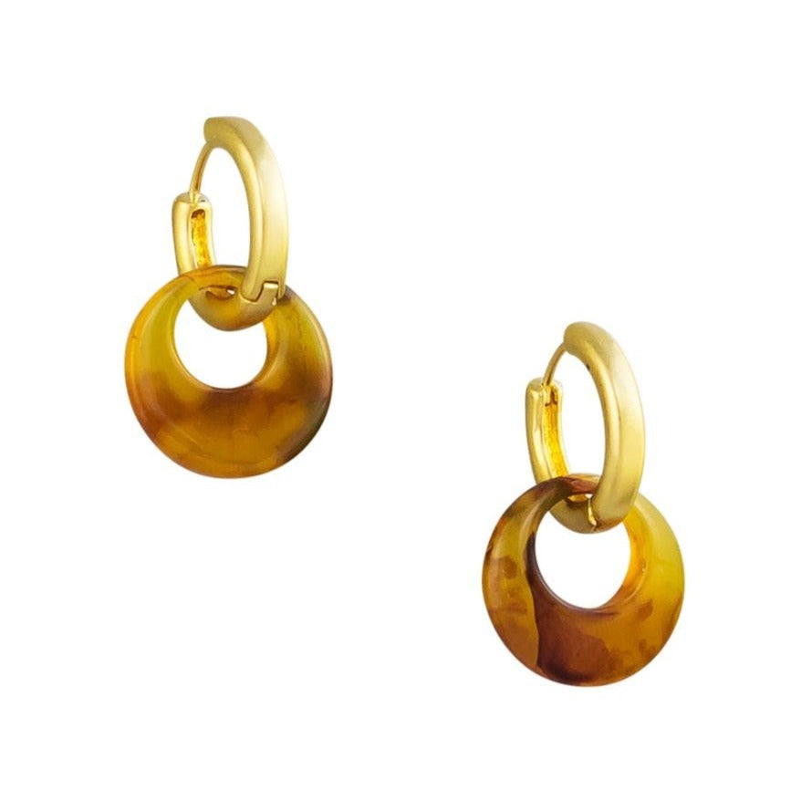 Tiger Tree Gold Two Way Hoops
