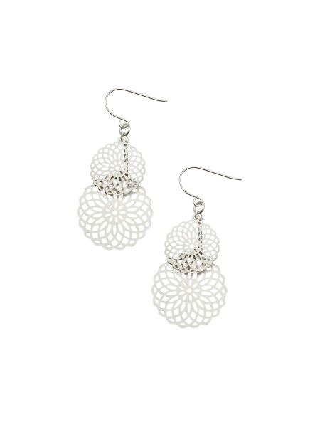 Silver Kaleidoscope Earrings