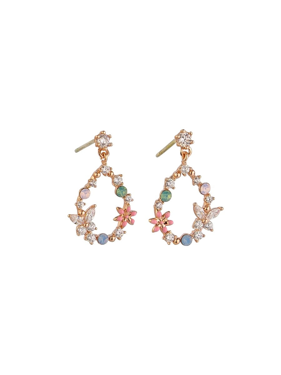 Tiger Tree Rose Gold Majorelle Garden Earrings