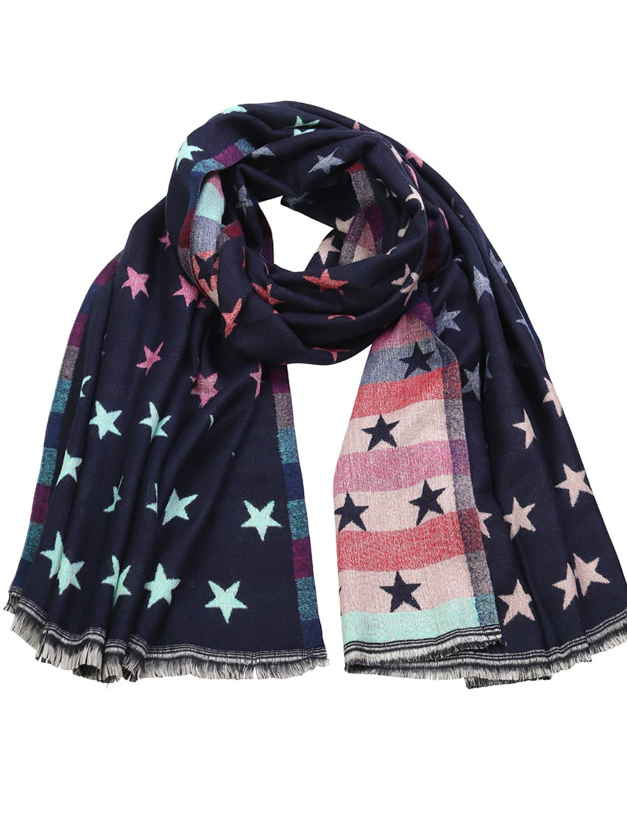 Tiger Tree Navy Starstruck Scarf