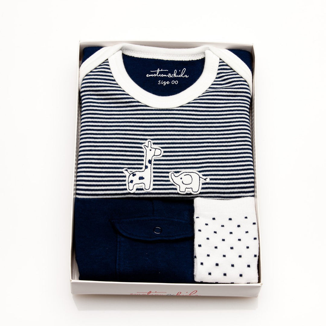 Navy Safari Baby Clothing Gift Pack