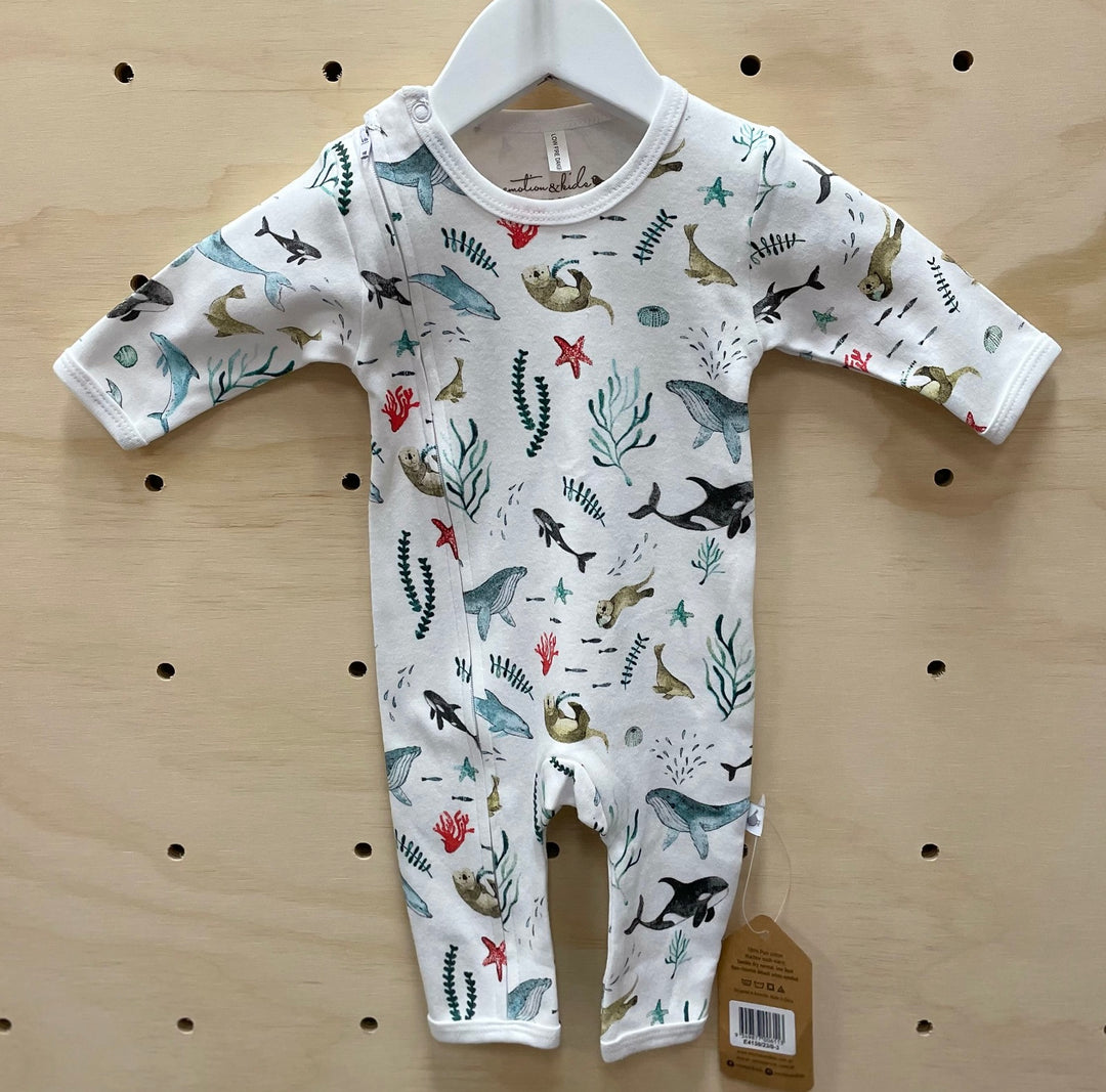 Under the Sea Romper Zip 0-3m