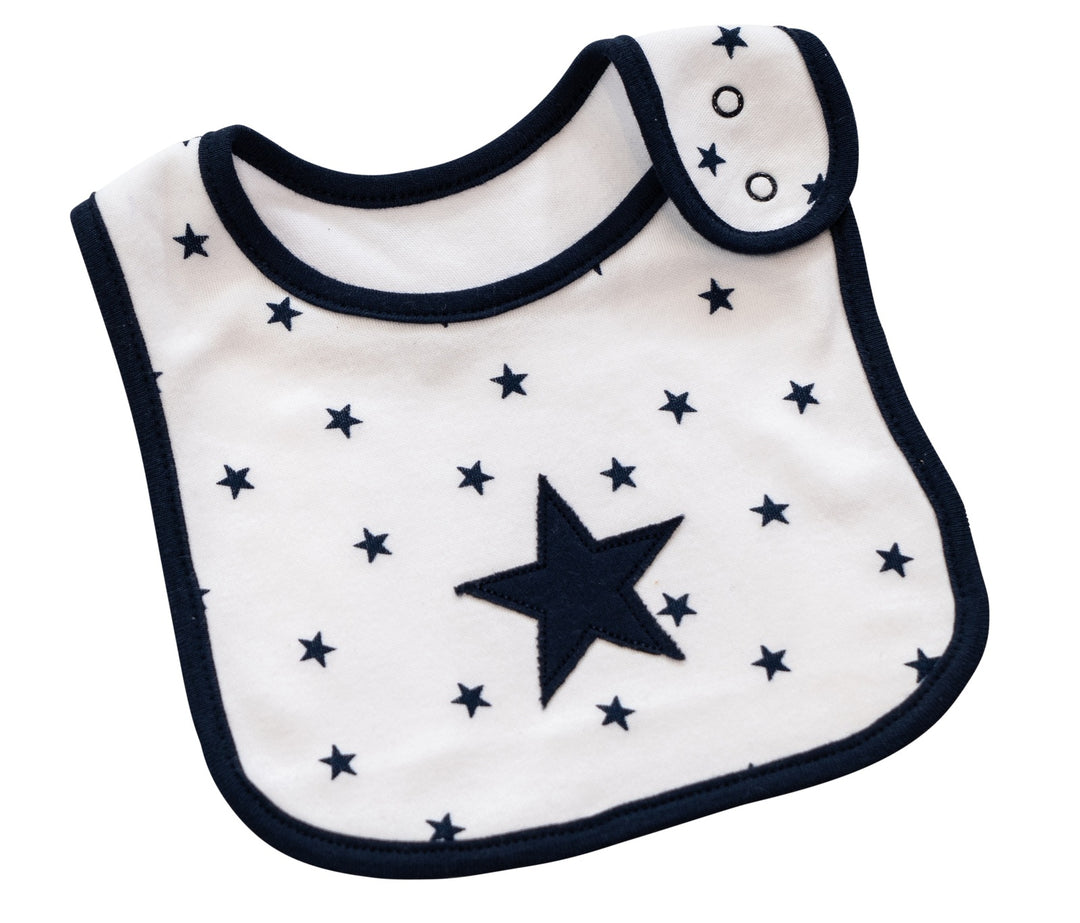 Navy Star 1 Piece Bib