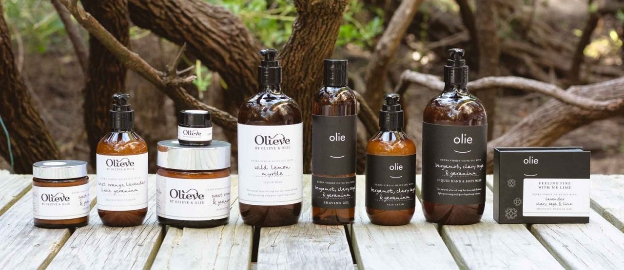 Olieve & Olie Body Products available at Nest Homewares & Gifts