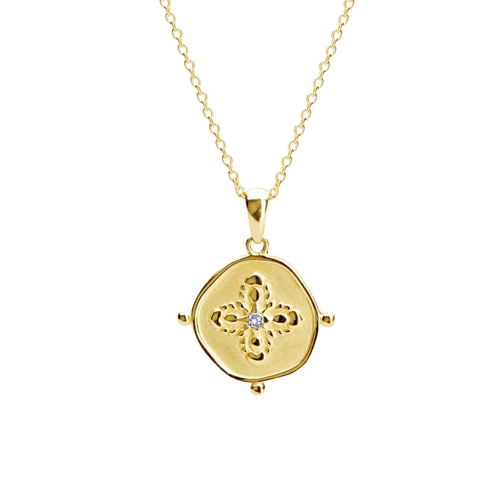 Sahara Medallion Necklace - Gold