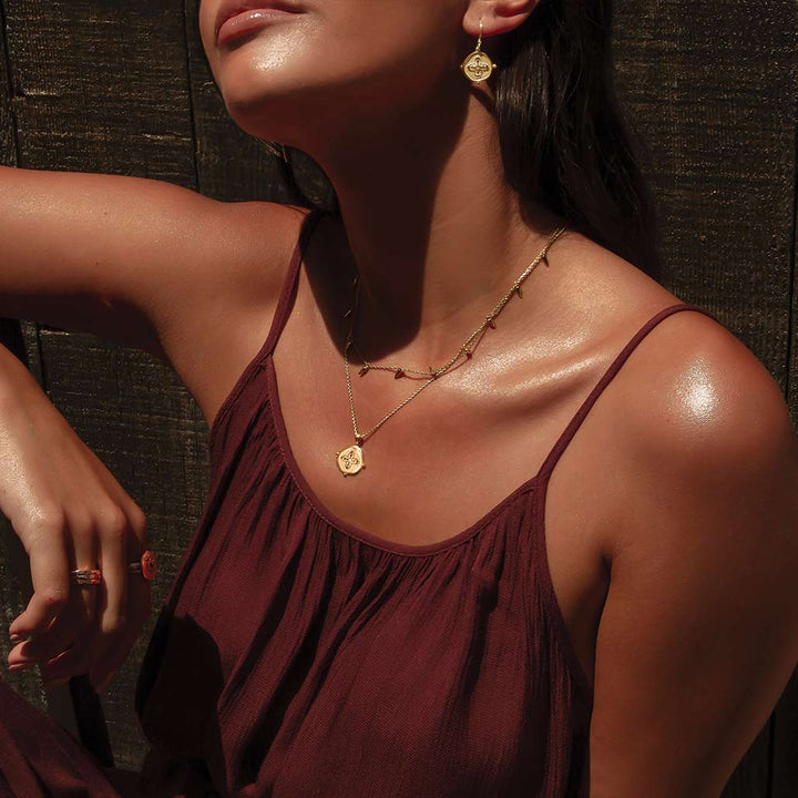 Sahara Medallion Necklace - Gold
