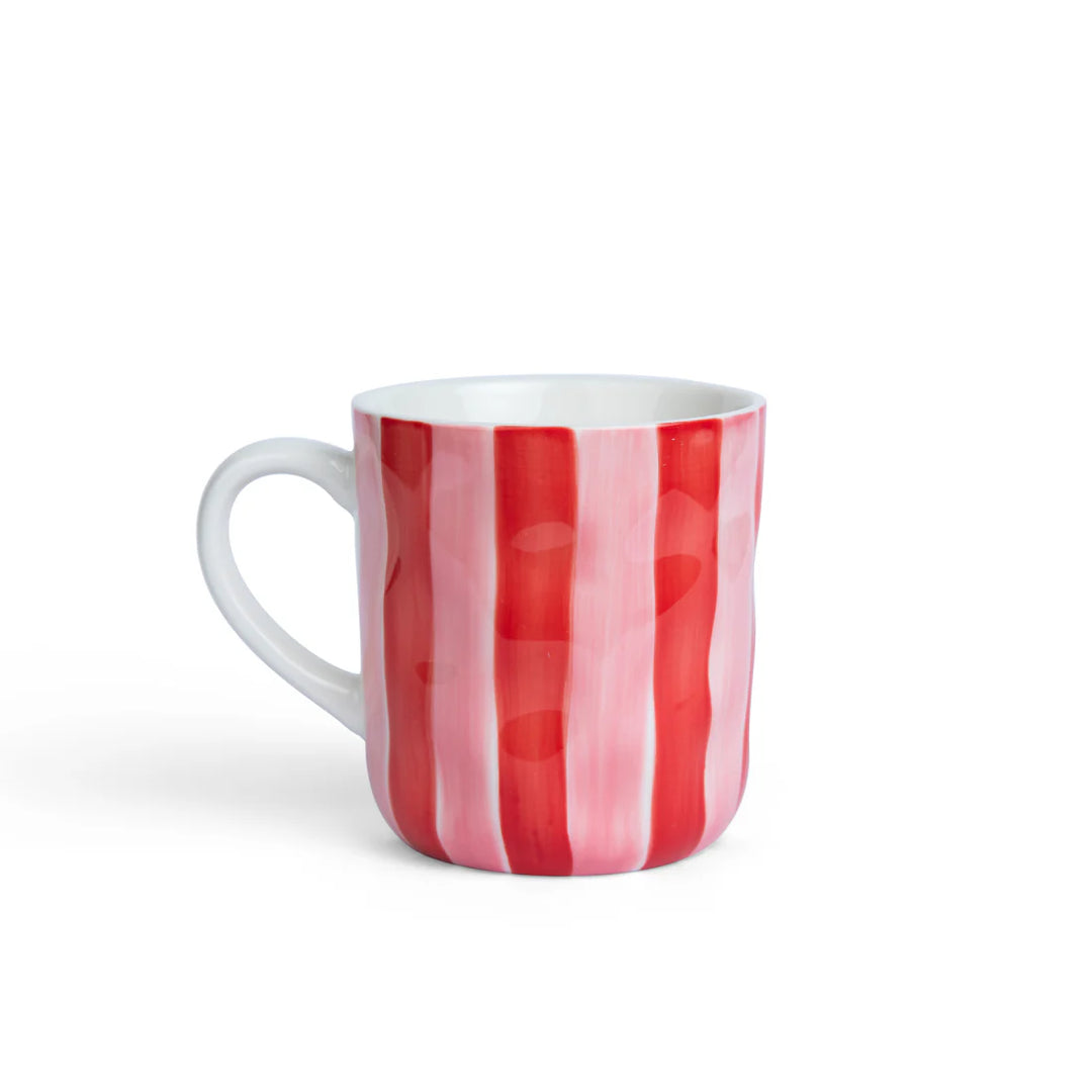 Mug | Pink & Red Stripe