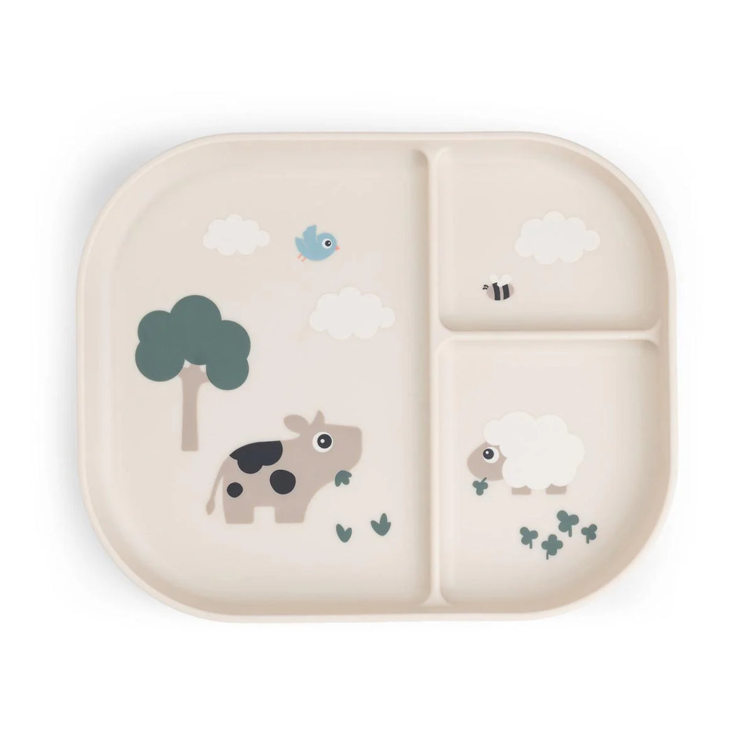 Foodie Compartment Plate Farm - Sand