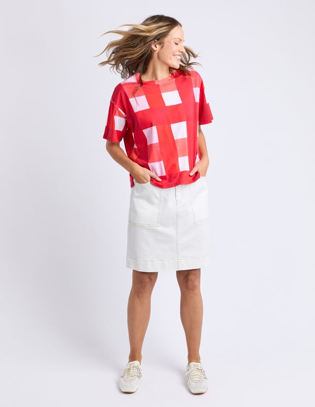 Elm  Edin Tee - Poppy Red