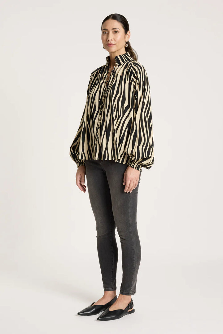 Bajau Button Shirt - Savanna